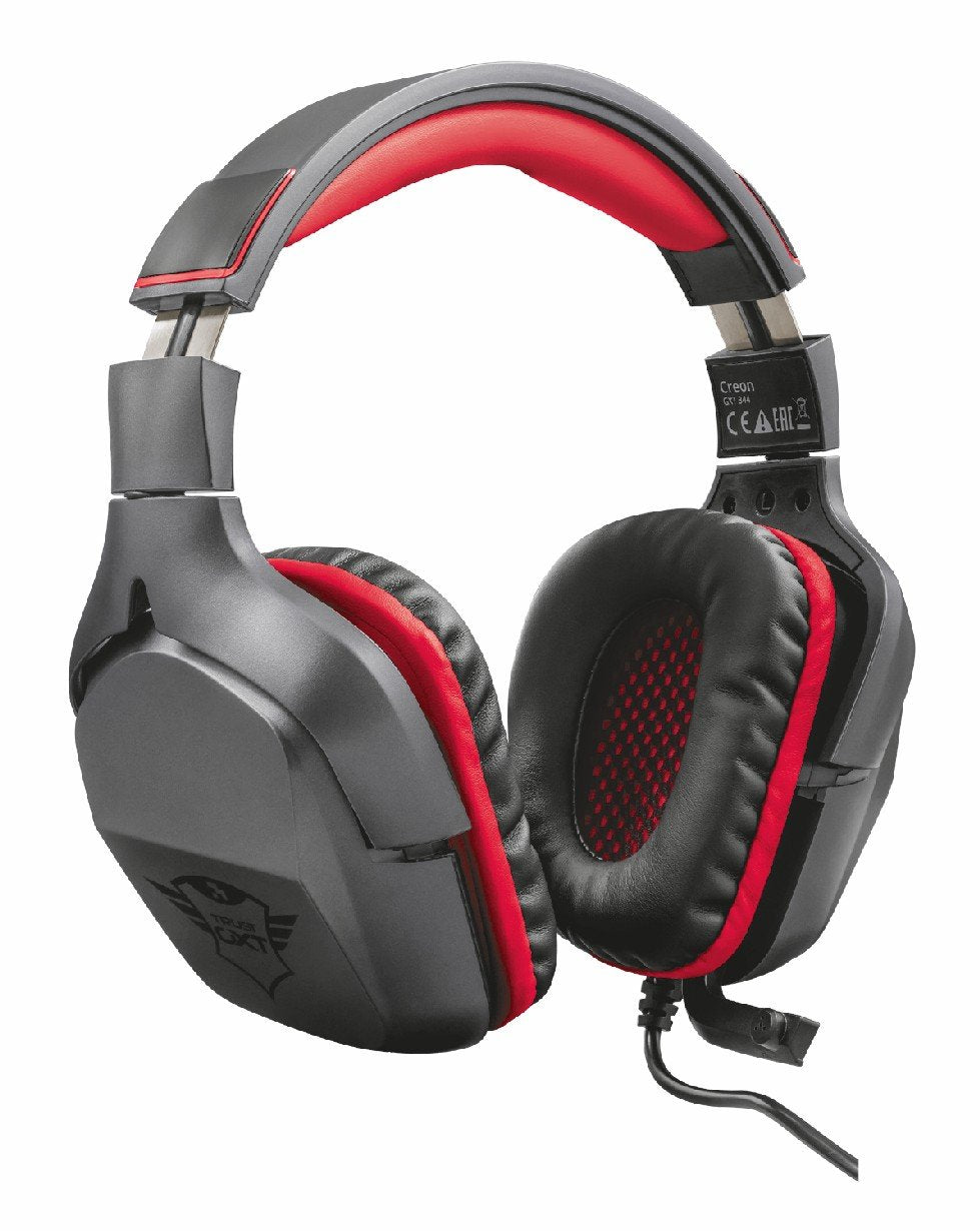 Trust Gaming Gxt 344 Creon - Auriculares Gaming Para Pc, PS4 - y Xbox con micrófono Ajustable y Sonido estéreo, Color Negro Trust Gaming Gxt 344 Creon - Auriculares Gaming Para Pc, PS4 - y Xbox con micrófono Ajustable y Sonido estéreo, Color Negro